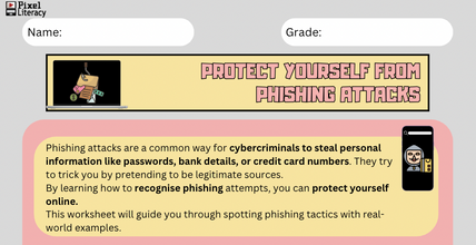 Phishing Attacks Safety Worksheet